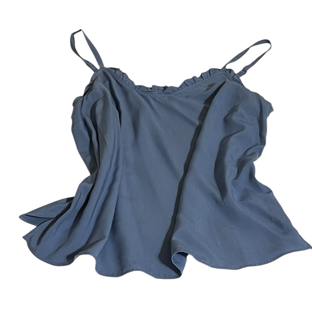 Blue Ruched Camisole Top - Picture 2 of 4